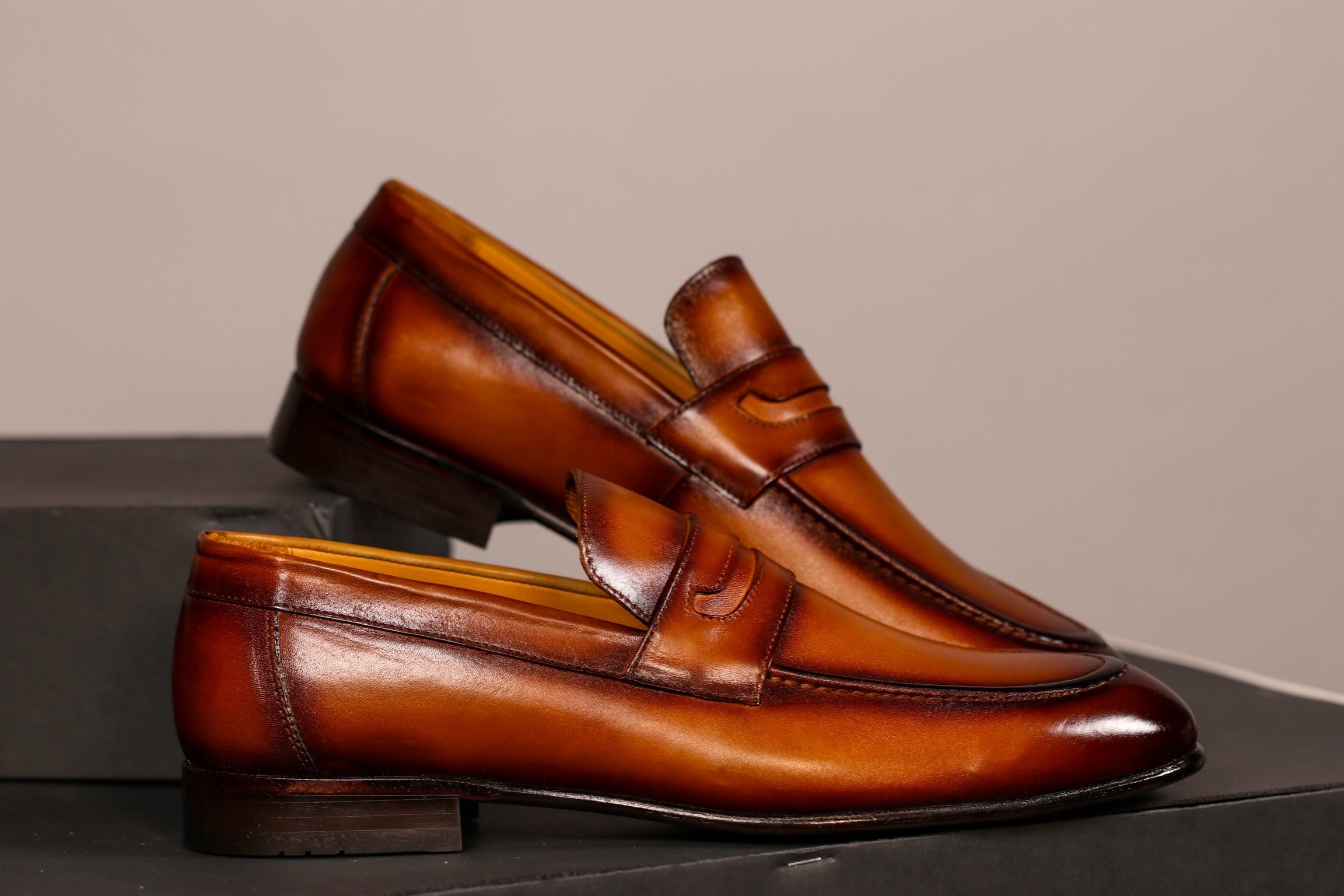 PATINA BROWN PENNY LOAFER
