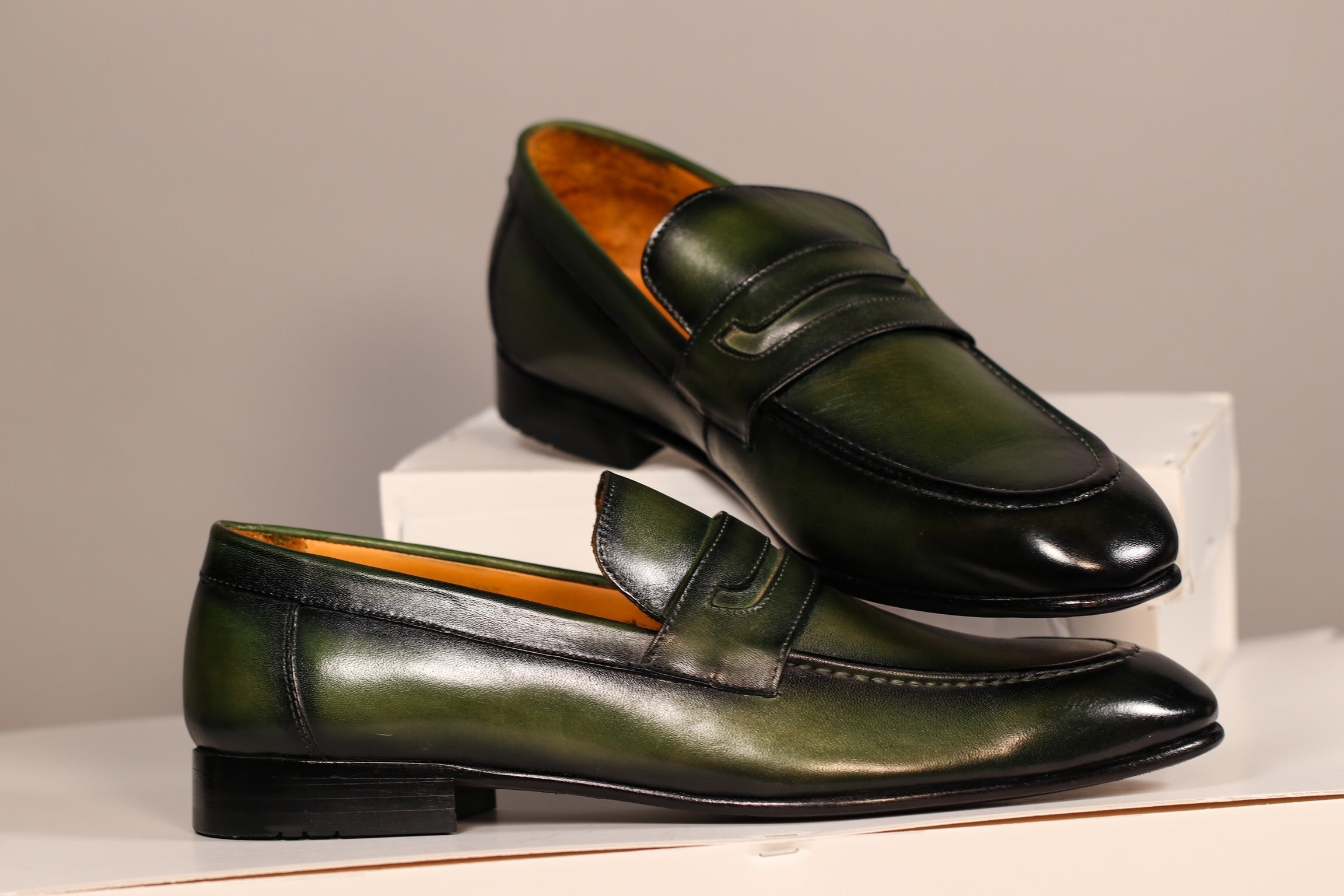 PATINA GREEN PENNY LOAFER